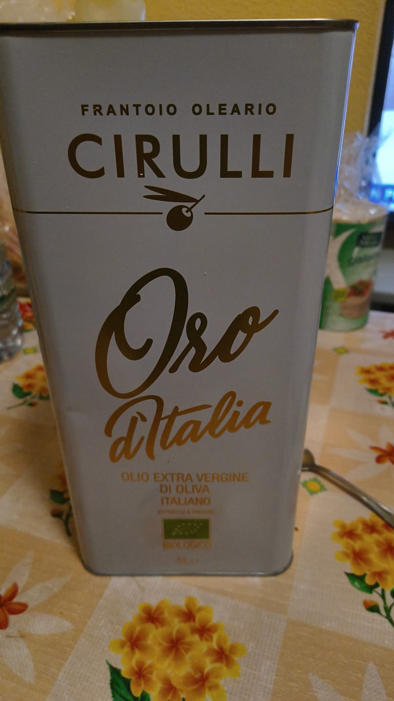 Customer photo review of 1 lattina di olio extravergine Biologico • 5 Litri