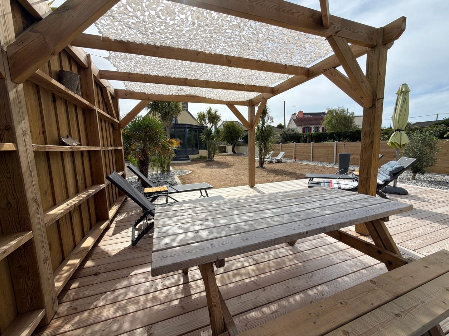 Customer photo review of Voile d'ombrage camouflage blanc