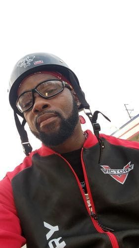 Customer photo review of LD Baseball Motorcycle Helmet
