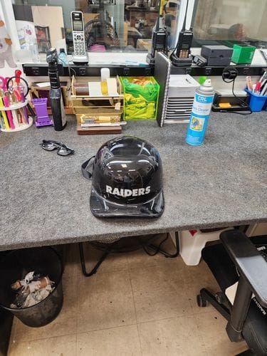 Customer photo review of Premium Baseball Cap Motorcycle Helmet