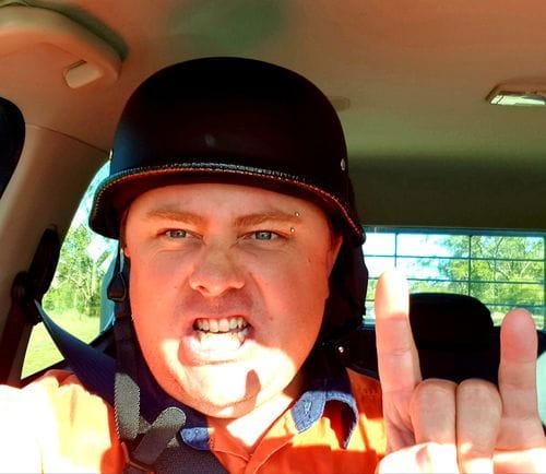 Customer photo review of German Style Mayan Half Helmet - Matte Black