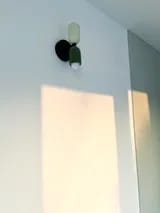 Customer photo review of Two Light Cylinder LED Wall Sconce with Round Backplate