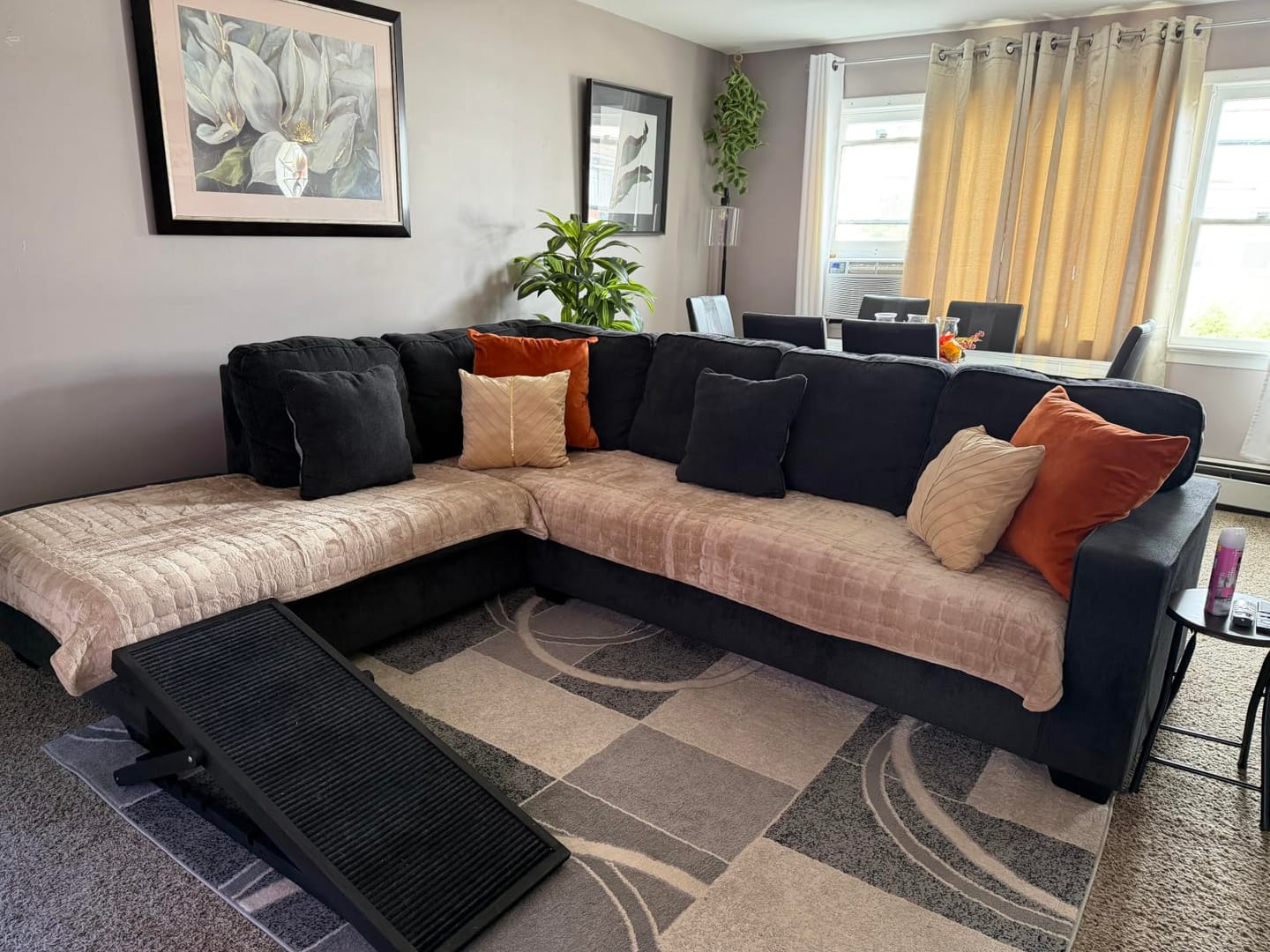 Customer photo review of pawandplush - Couch Cover