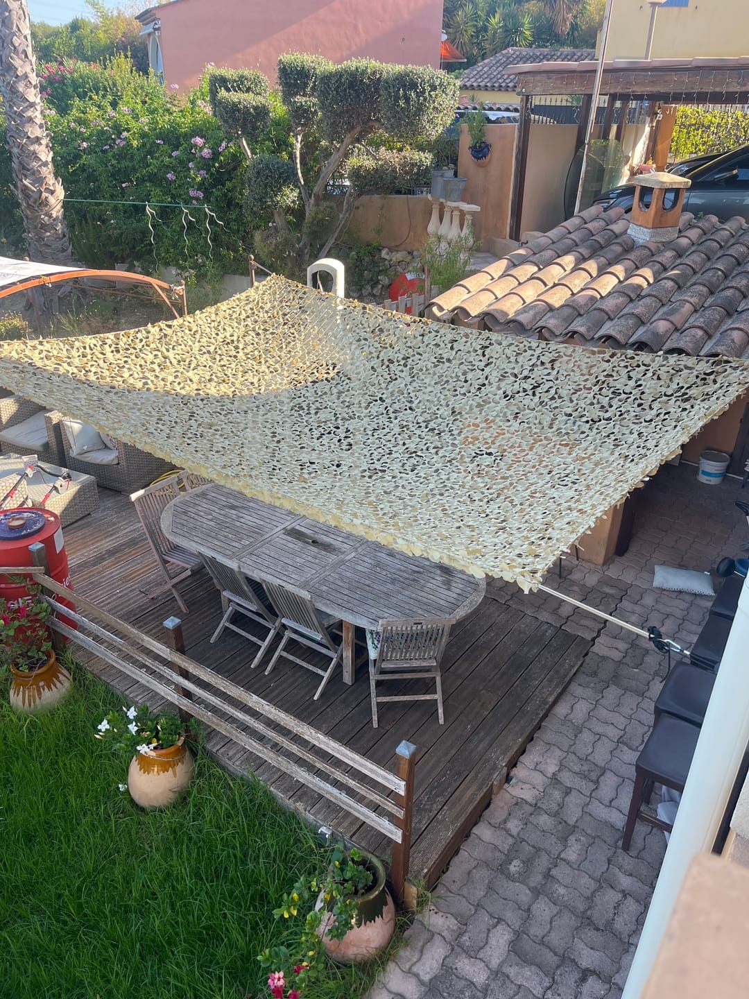Customer photo review of Cordes à cliquets pour voile d'ombrage (lot de 4)