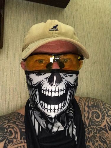 Customer photo review of Face Mask - Skull Styles