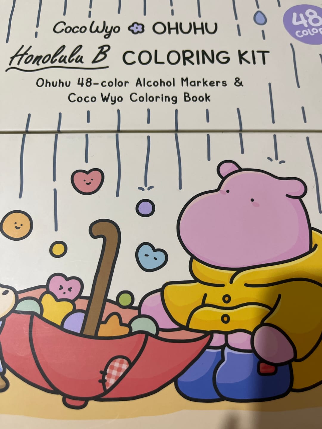 Customer photo review of Ohuhu x Coco Wyo Cozy Mood Coloring Kit, Honolulu B 48 Colors Alcohol Markers with Brush & Fine Dual Tips, Coloring Book with Mood Tracker Pages