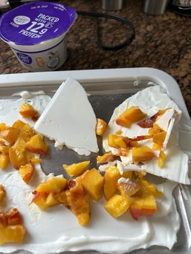Customer photo review of Frozie™ – Freezable Ice Cream Making Plate