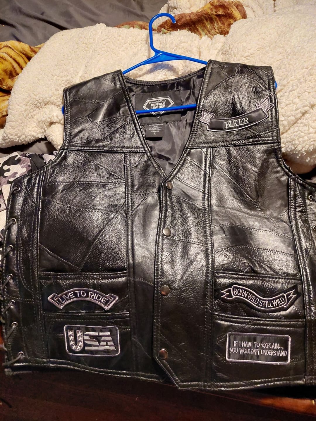 Customer photo review of Leather Vest