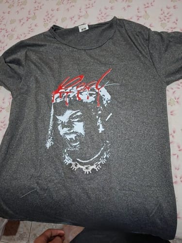 Customer photo review of Whole Lotta Red Graphic Tshirt