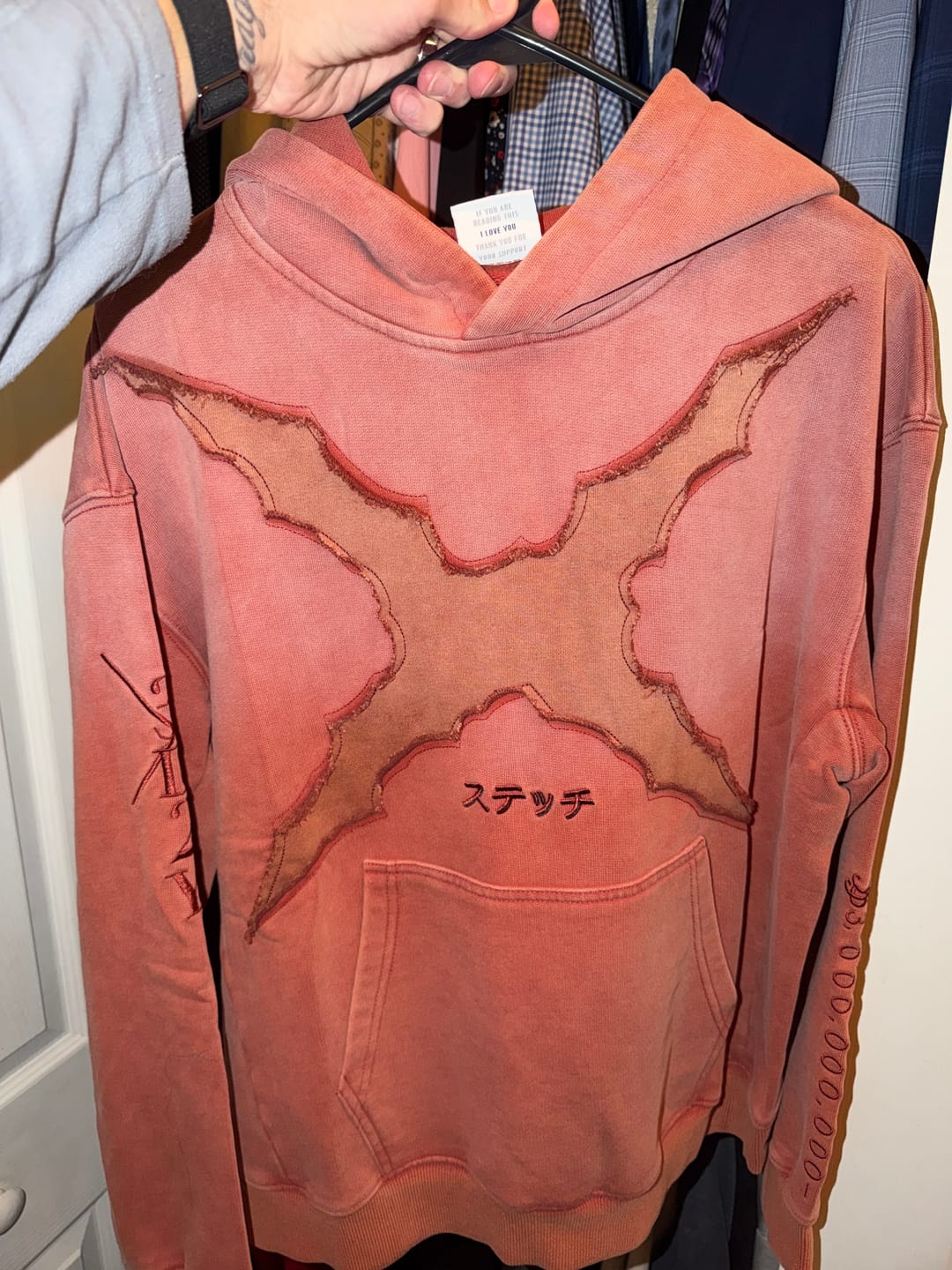 Customer photo review of LUFFY 'SCAR' HOODIE PRE-ORDER!