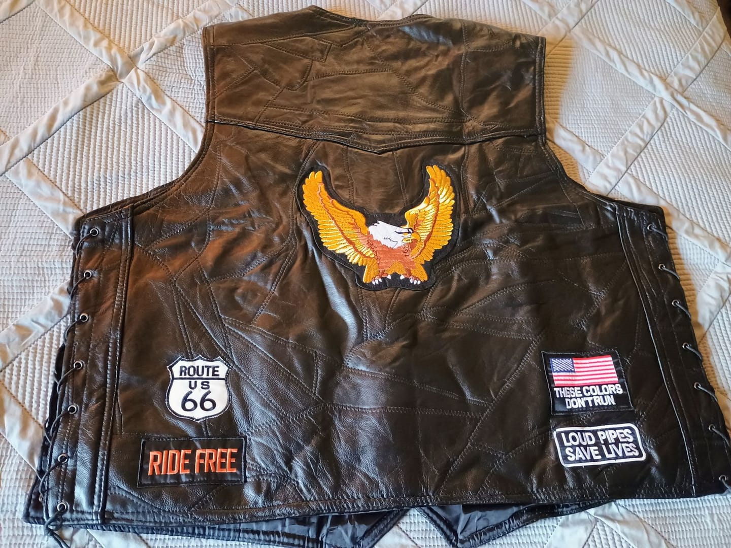 Customer photo review of Leather Vest