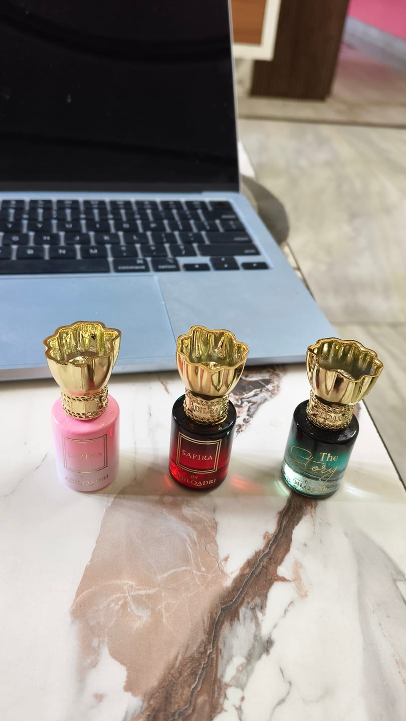 Customer photo review of 3 Pcs Attar Set Lazina, Safira And The Story Attar Perfume 5.5ML Each