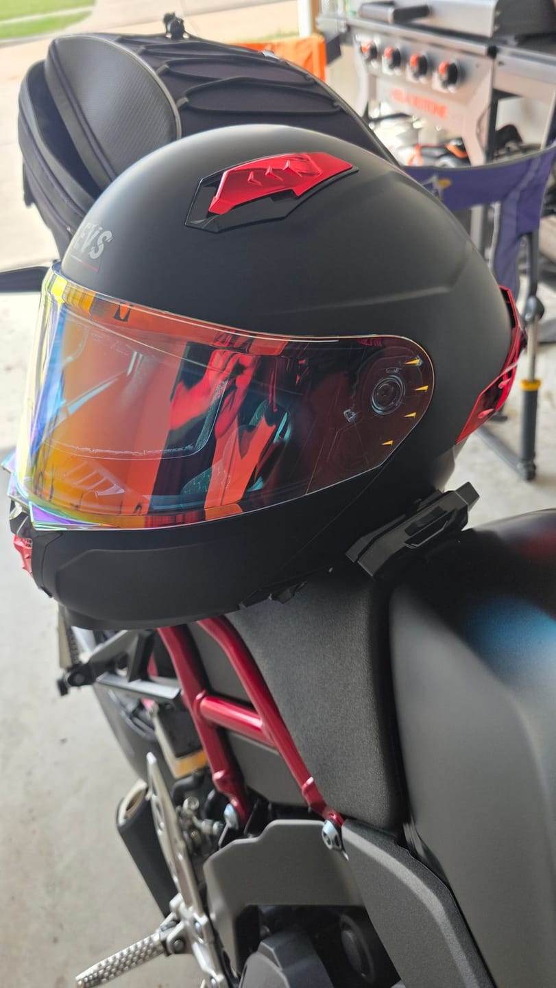 Customer photo review of K1 Pro Modular Helmet with Bluetooth Intercom