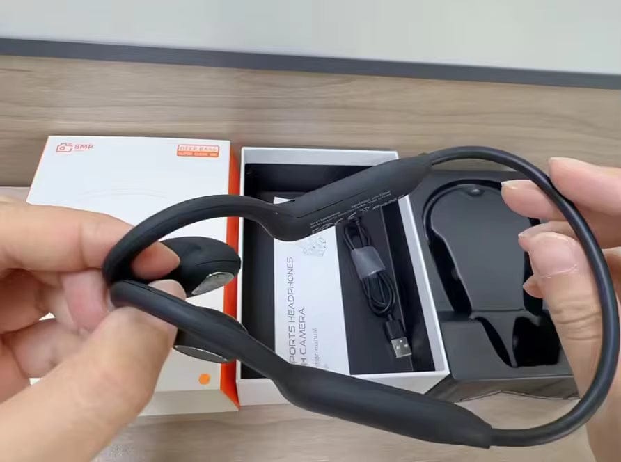 Customer photo review of Hands-Free Fishing Camera Headset