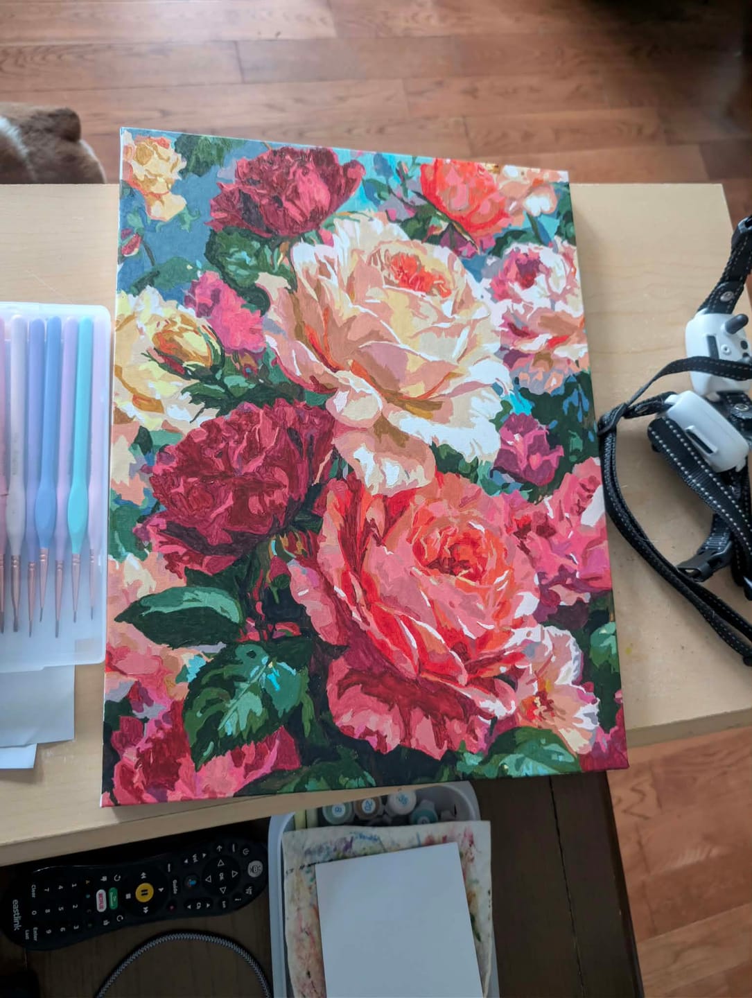 Customer photo review of Rose Peony Pastel Blooms (Paint by Numbers)