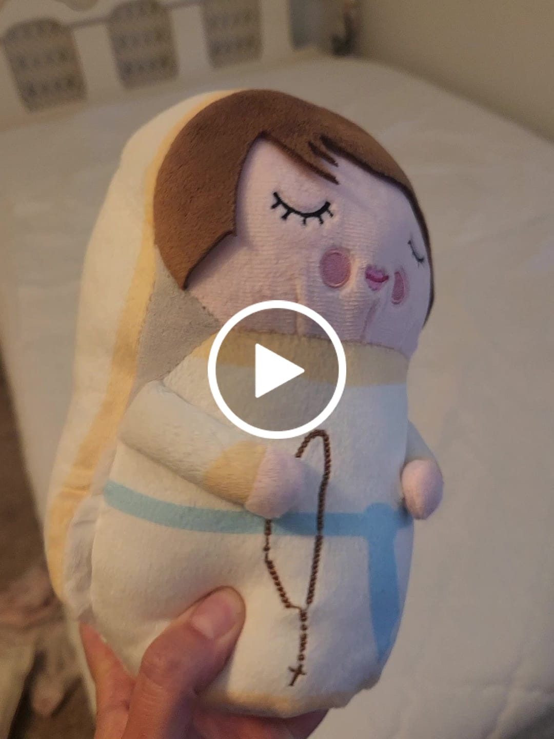 Customer video review of Our Lady of Lourdes Plush Doll