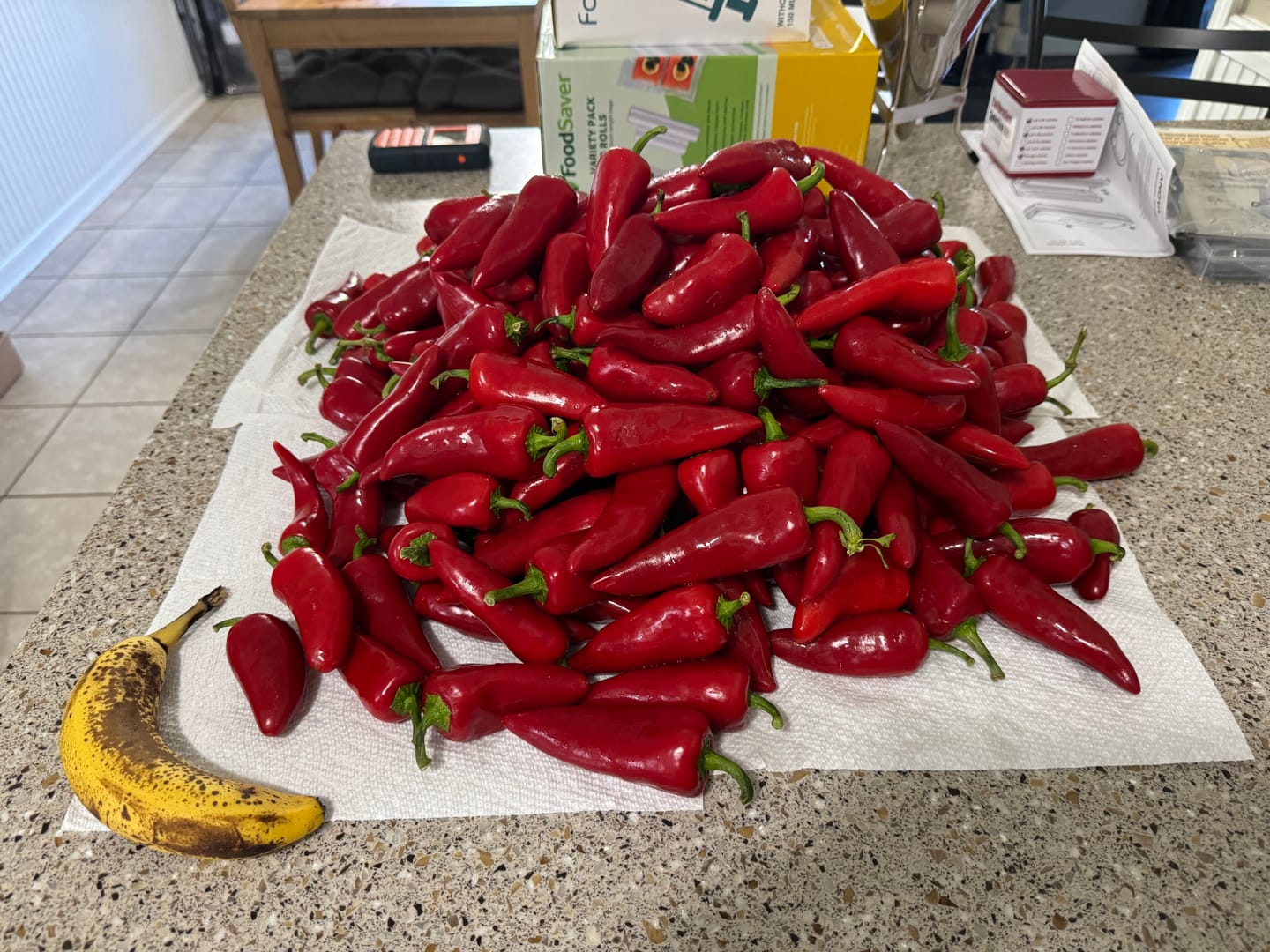 Customer photo review of Indiana Fresno Red Peppers – 10lb Box