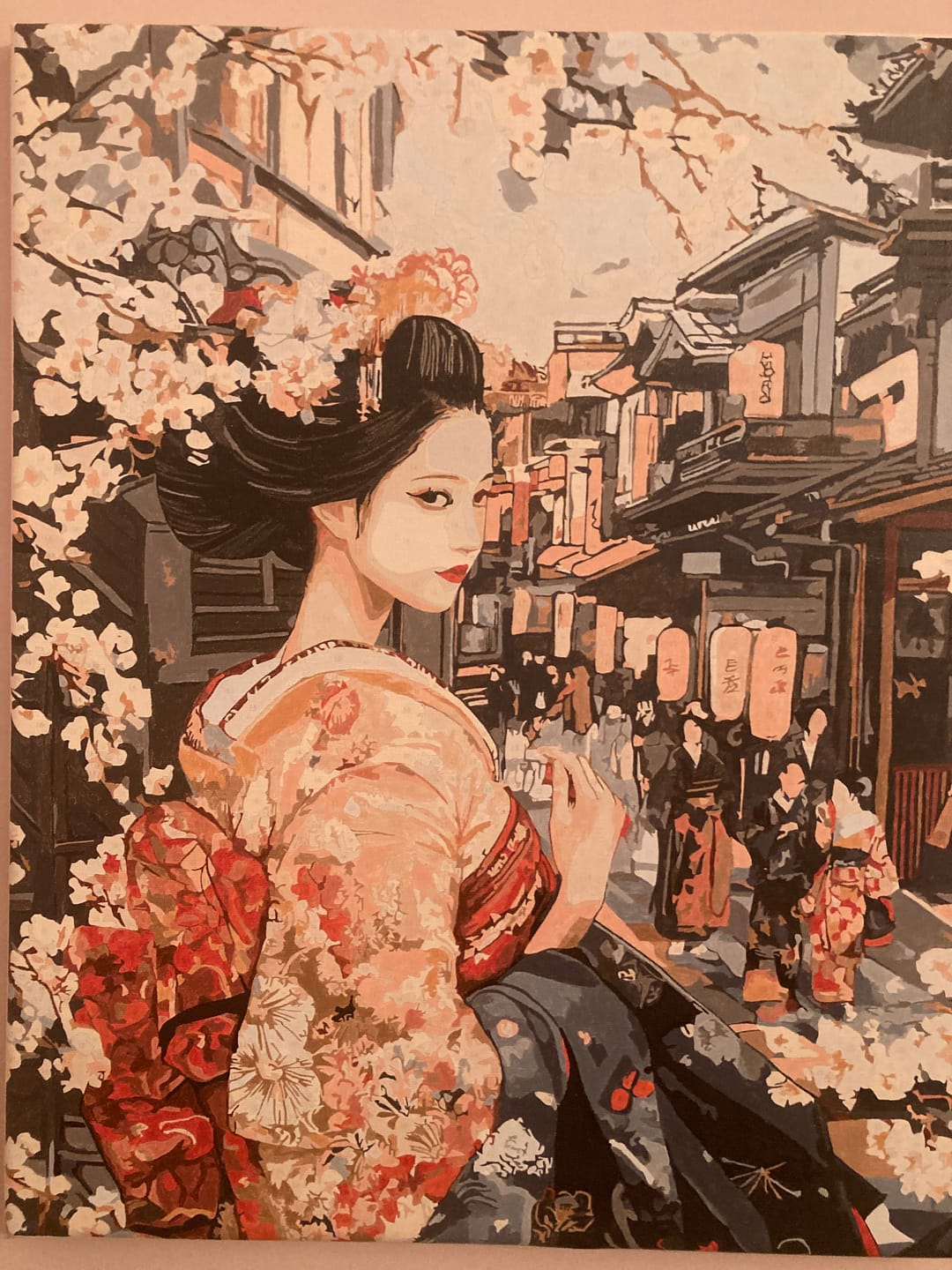 Customer photo review of Geisha Vintage sous les Cerisiers en Fleurs