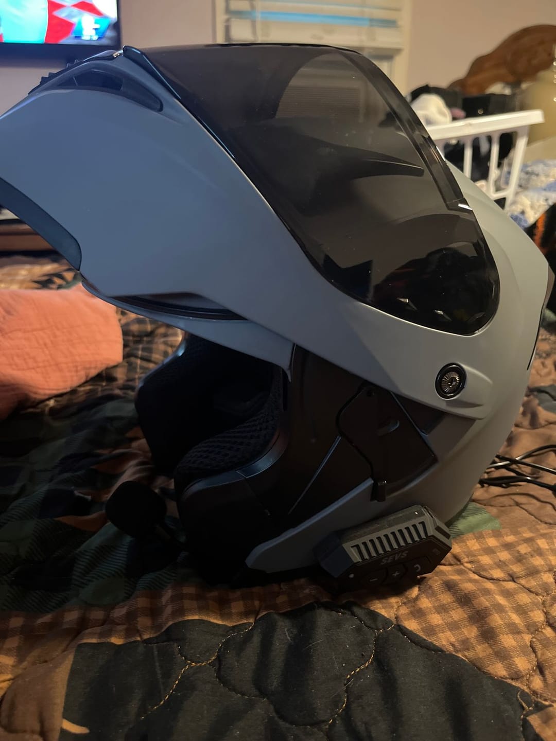 Customer photo review of K1 Modular Helmet - Bluetooth Headset