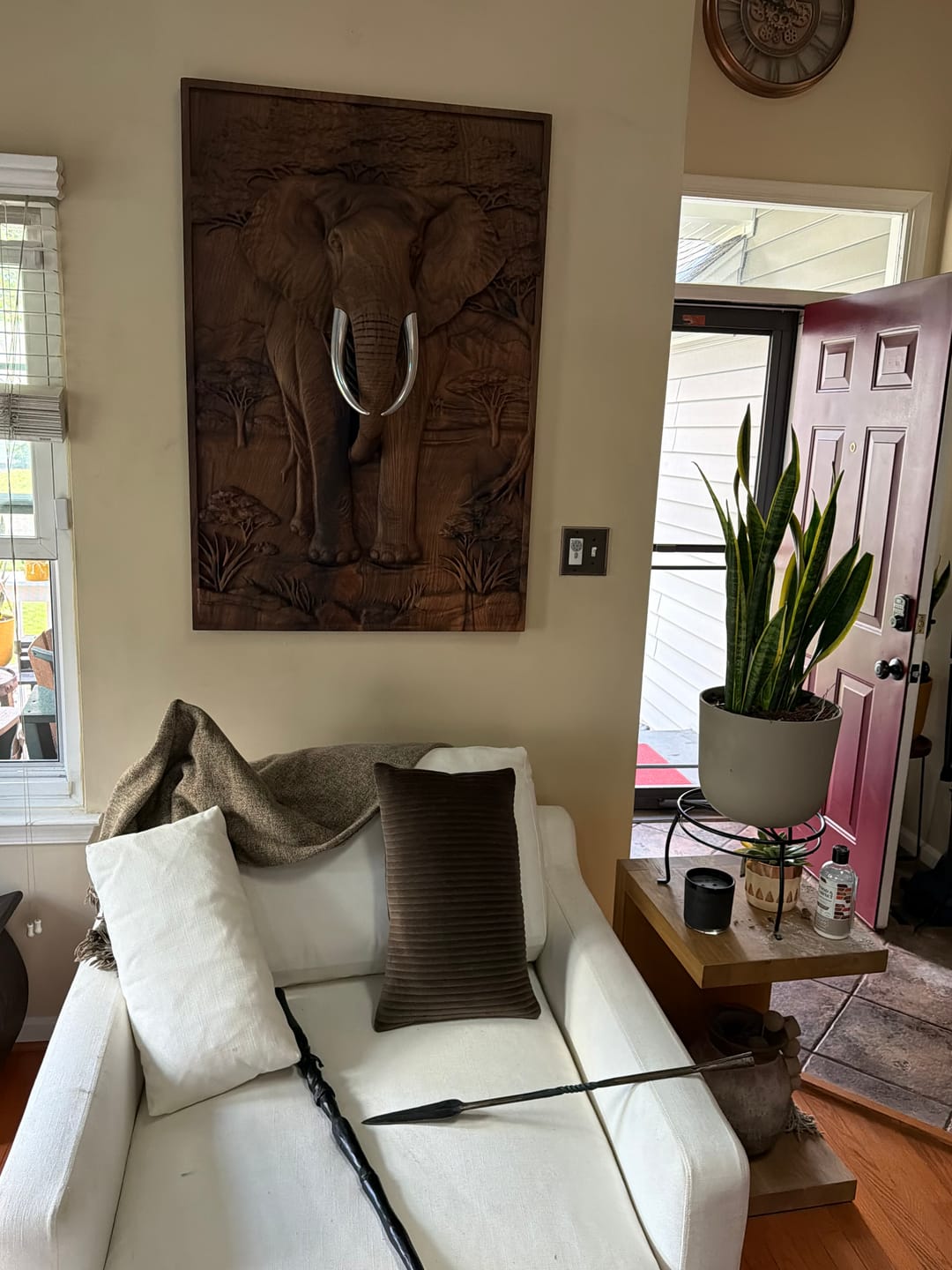 Customer photo review of Majestic African Elephant 3D Relief Wood Wall Art