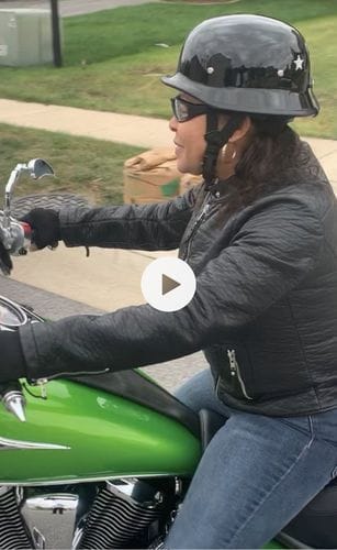Customer photo review of German Style Mayan Half Helmet - Gloss Black