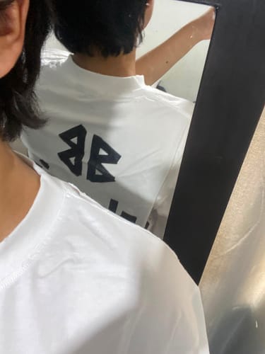 Customer photo review of LENCIAGA Tape Tee