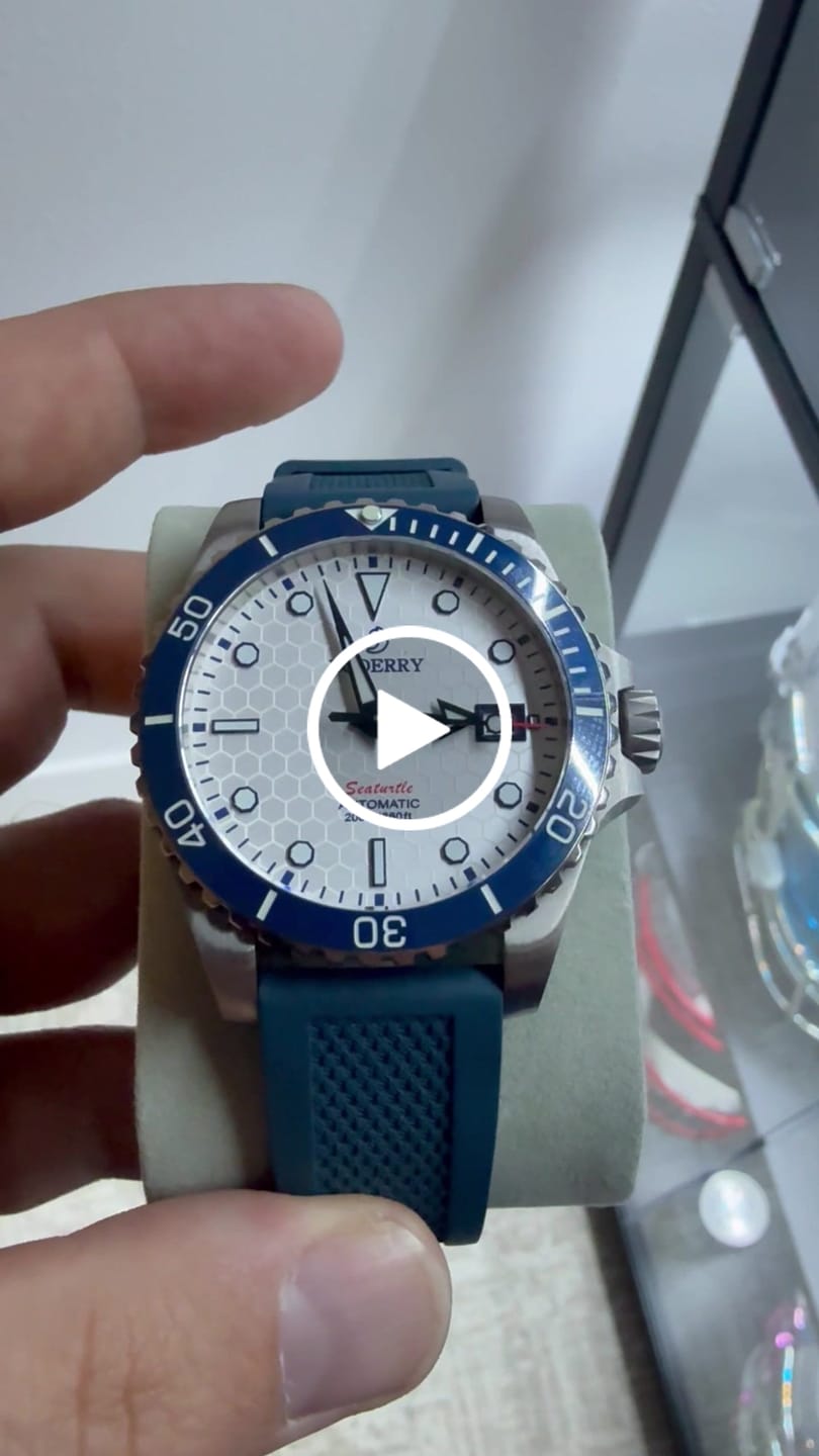 Customer video review of SEATURTLE.OCEAN(TITANIUM) - Automatic Titanium Diver Watch | Arctic/Ti-bracelet