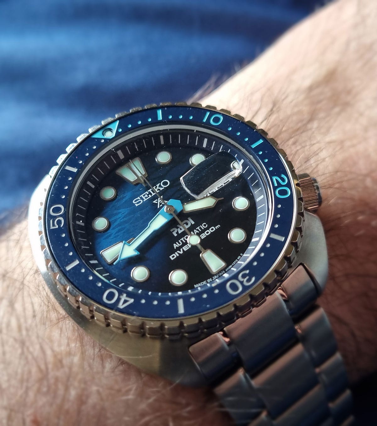 Customer photo review of Seiko Prospex PADI Special Edition SBDY125 King Turtle Made in Japan JDM