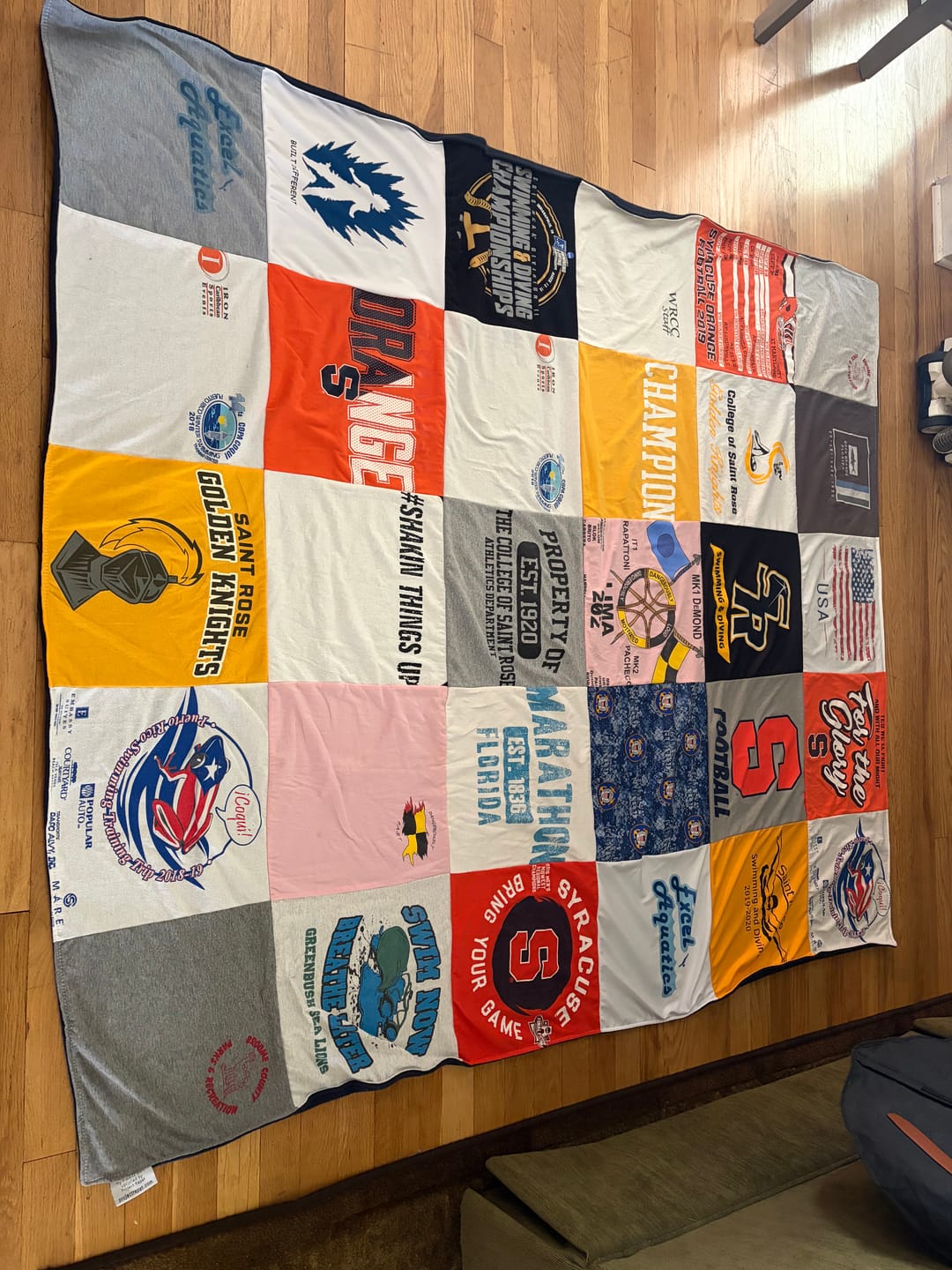 Customer photo review of Project Repat T-Shirt Quilt