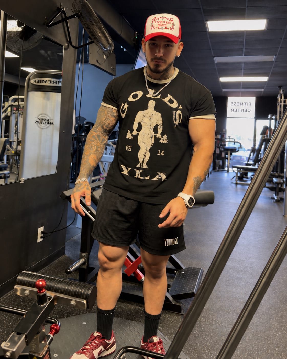 Customer photo review of 4009 - Golds Gym Ringer Tees