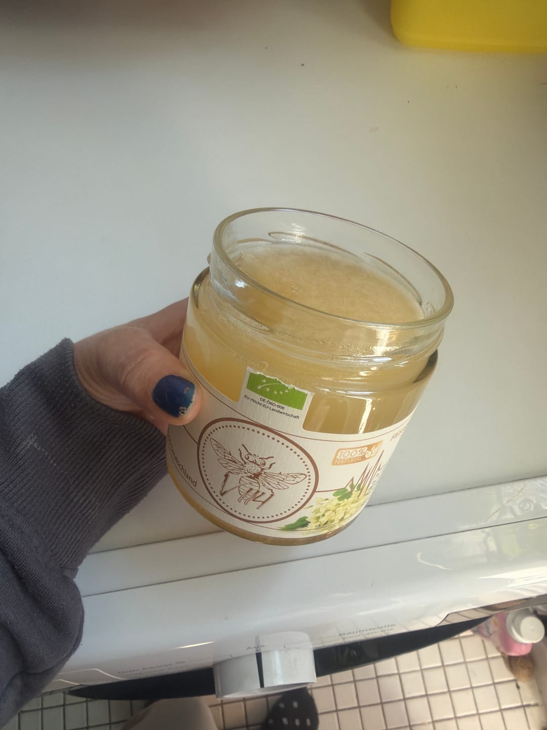 Customer photo review of Bio Akazienhonig – 500g reiner Honig aus ökologischem Anbau