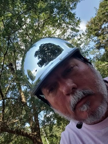Customer photo review of Smallest Polo SOA Half Helmet - Chrome