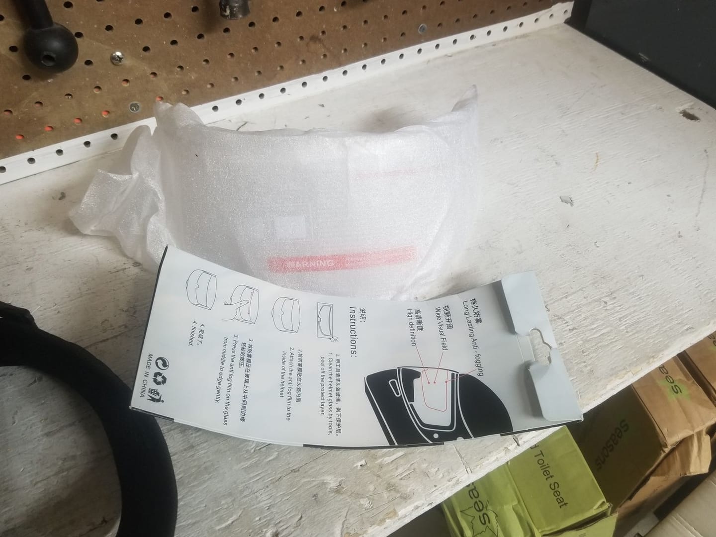 Customer photo review of Visor Replacement for K1 Modular Helmet - Bluetooth Headset