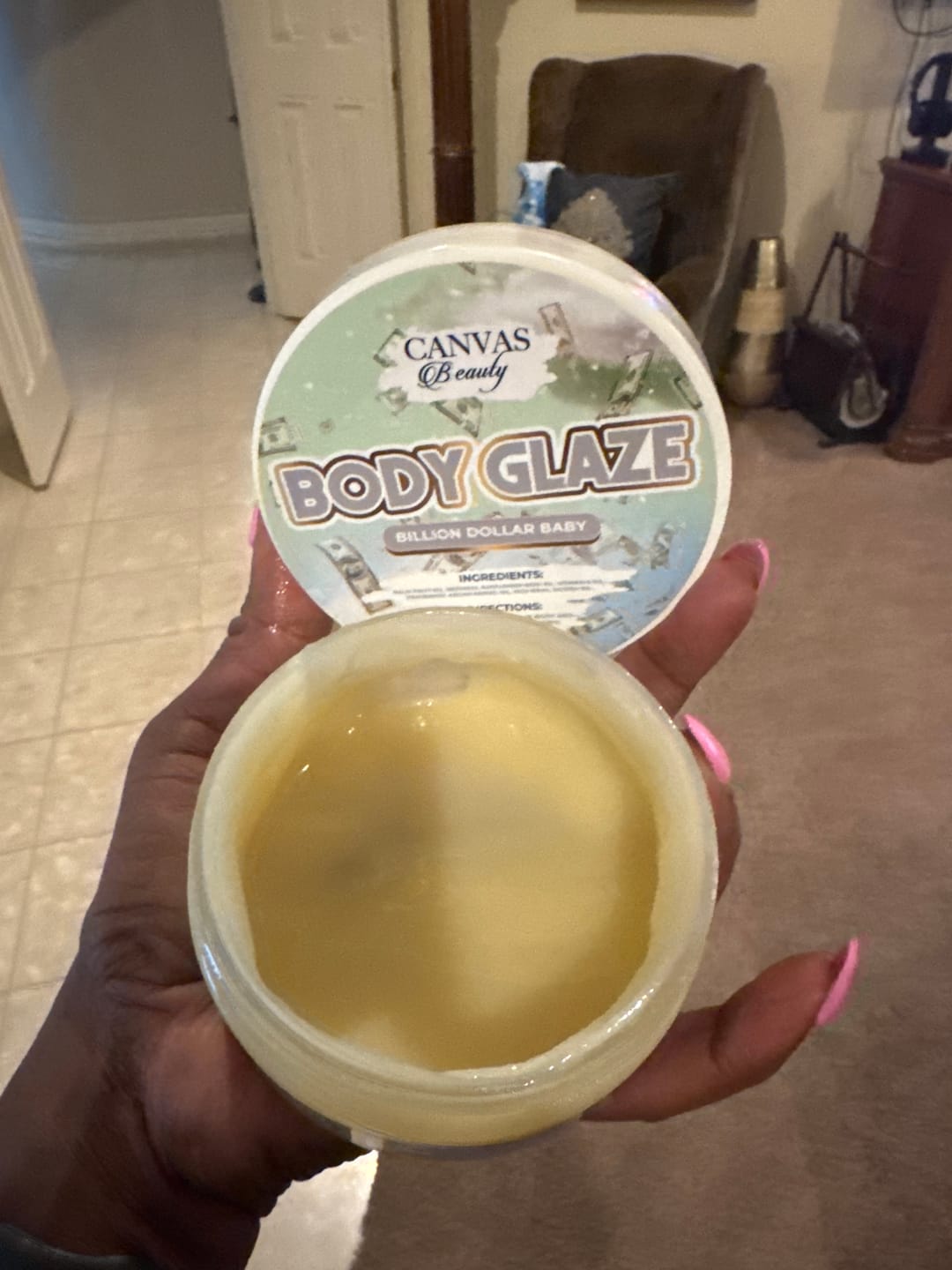 Customer photo review of BODY GLAZE: BILLION DOLLAR BABY
