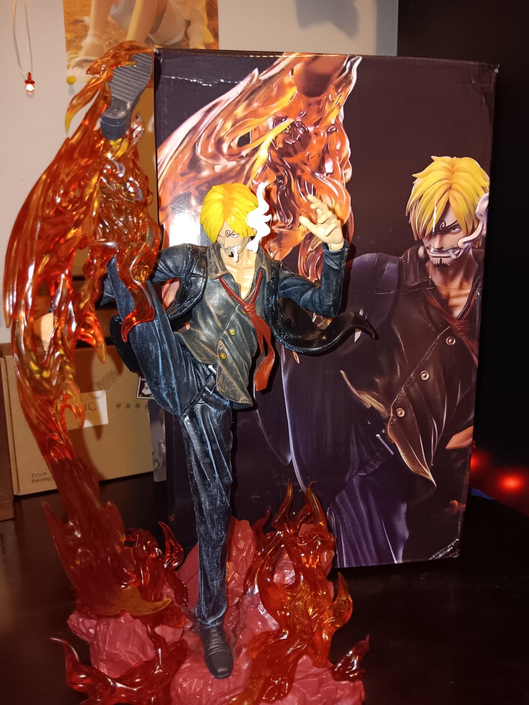 Customer photo review of Figurine Sanji " Fire Kick " | One Piece