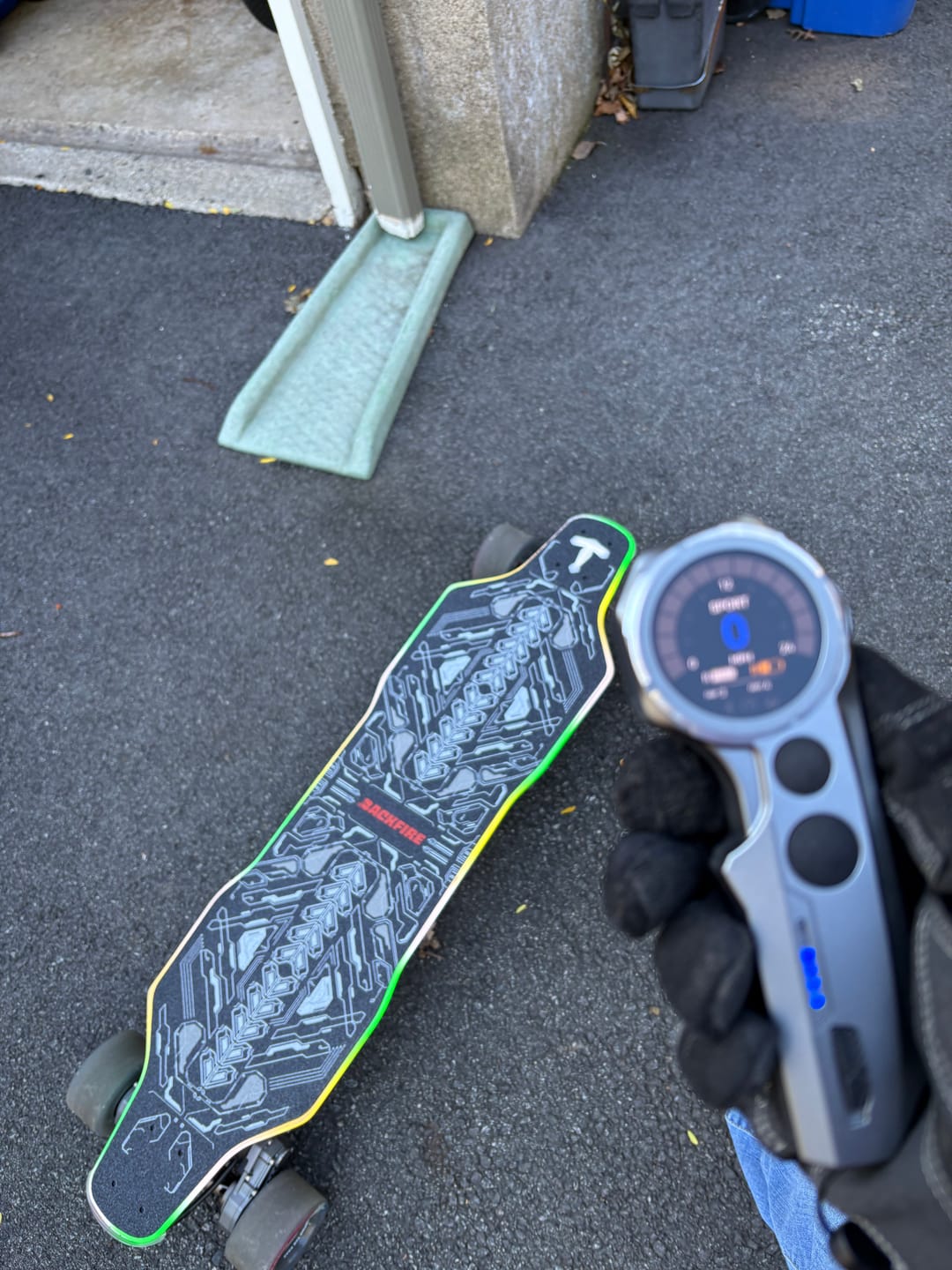 Customer photo review of Backfire Zealot X2 Gear Drive Electric Skateboard with Major V3 Remote
