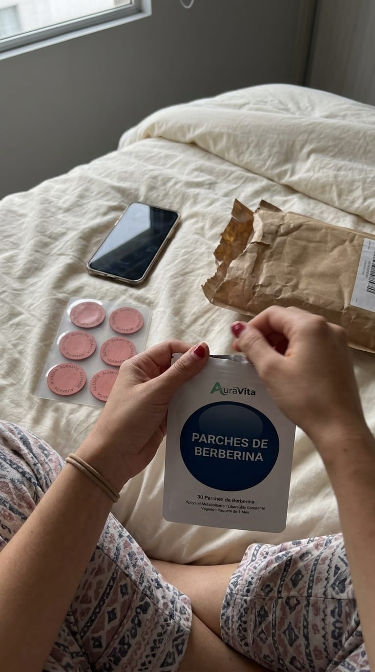Customer photo review of Parches de Berberina | Tu aliado sin químicos