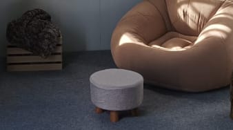 Customer photo review of Puff Banco Redondo Para Living Dormitorio Deco