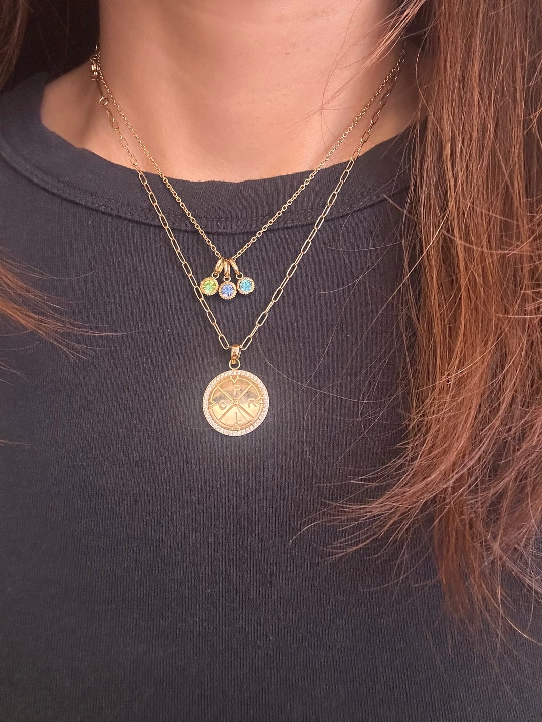 Customer photo review of Mini Bezel Birthstone Charm