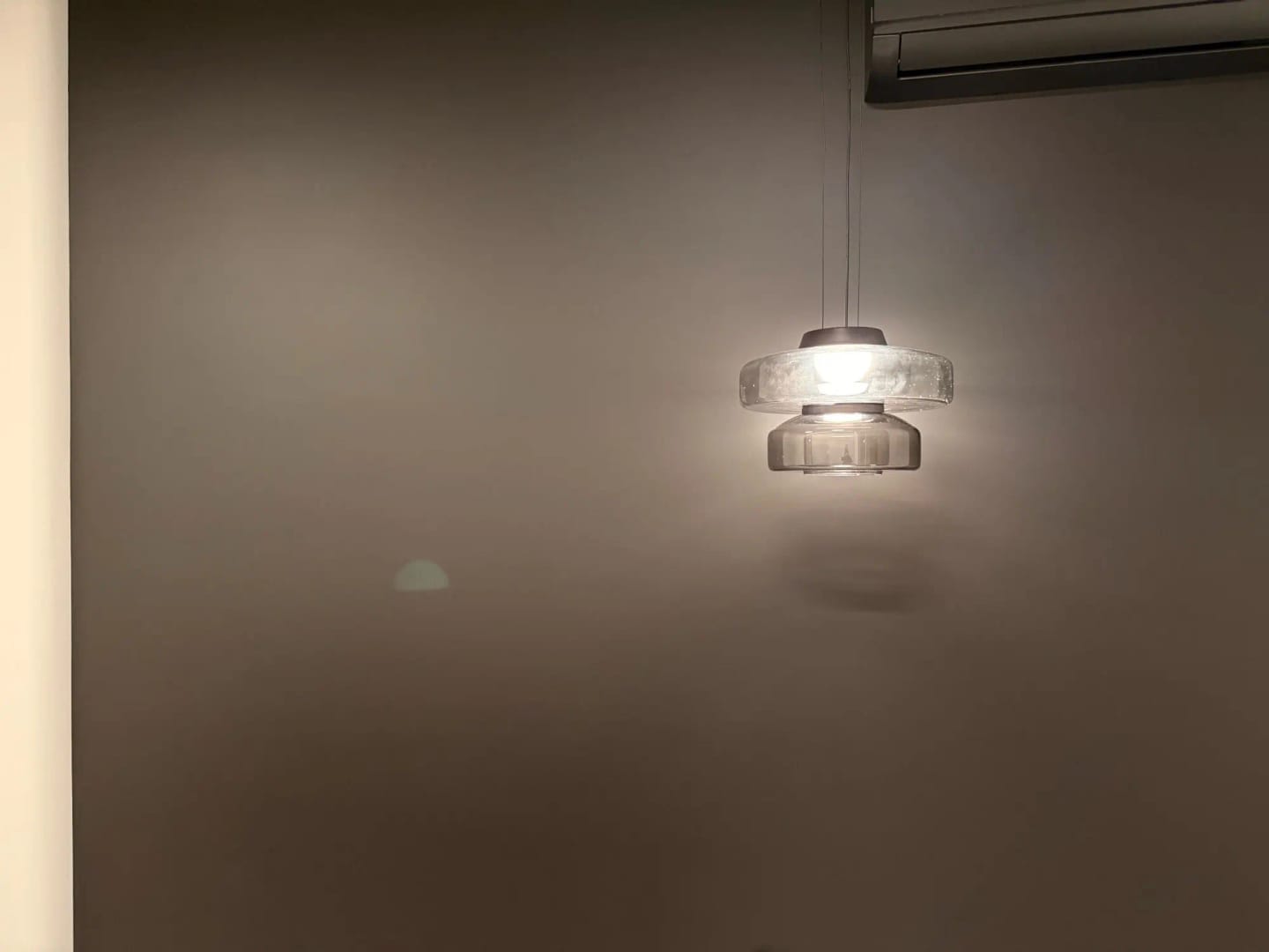 Customer photo review of Plug In Pendant Light, Layered Glass Discs, 45 cm, Integrated LED