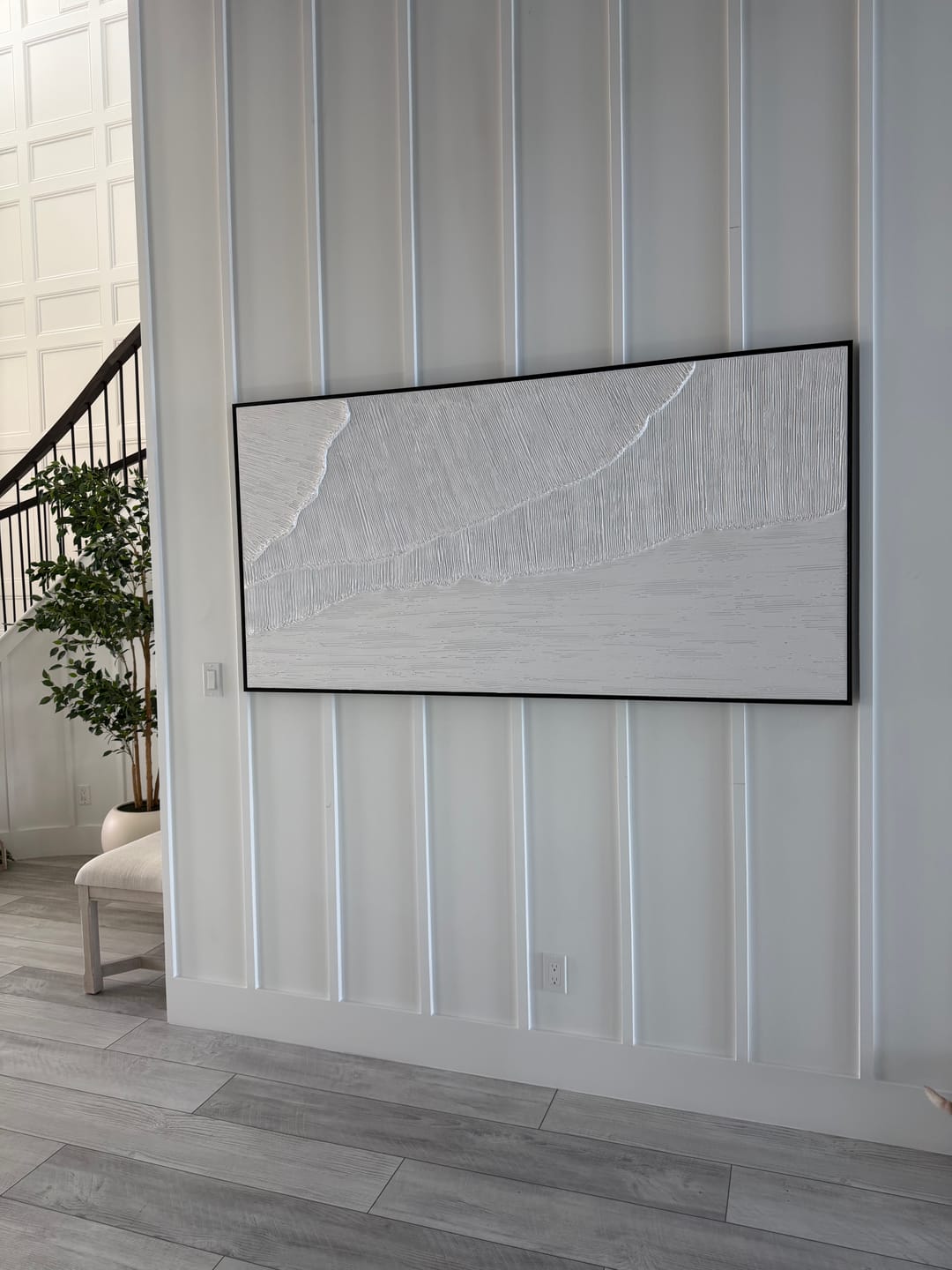Customer photo review of Plaster Art Texture Painting #SG093