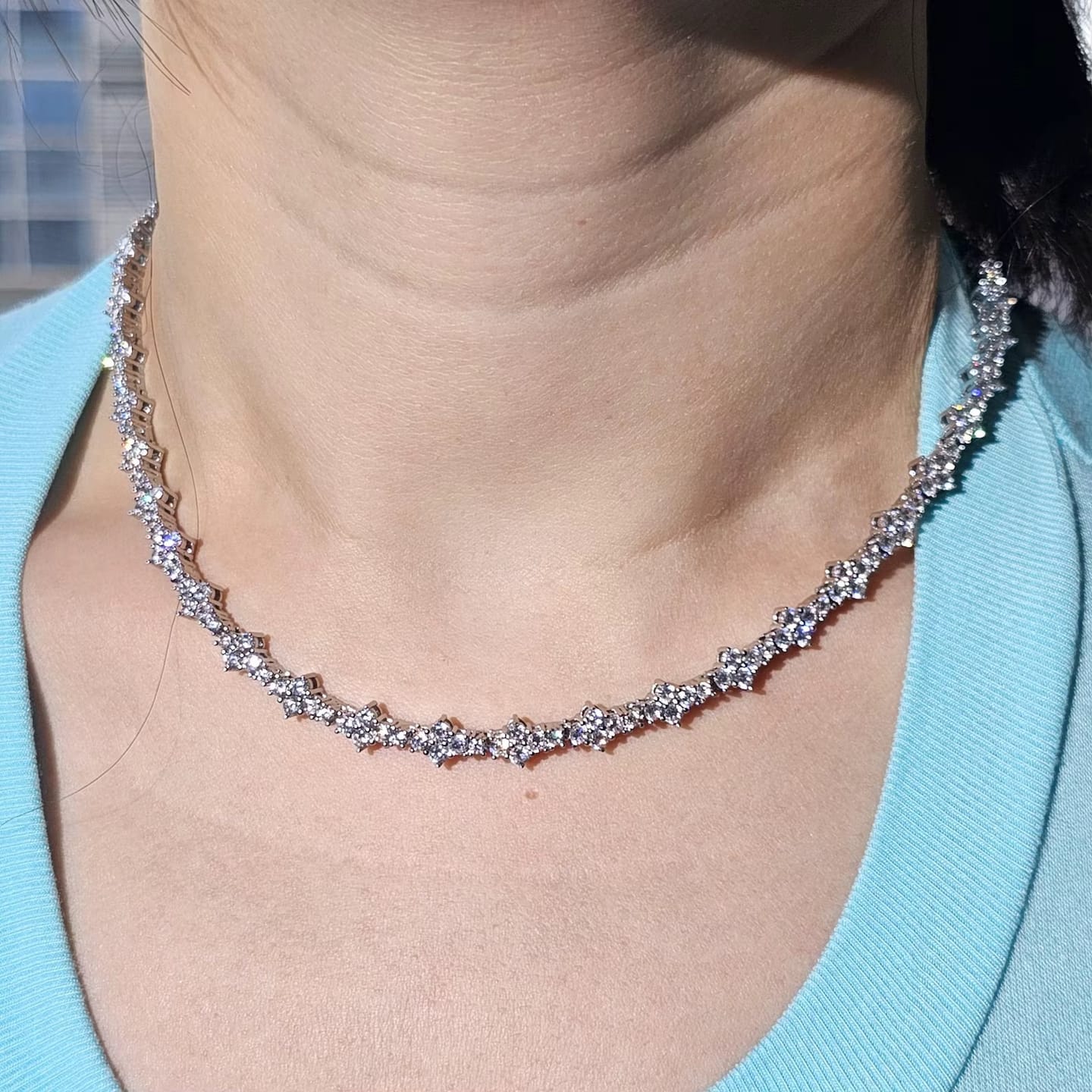 Customer photo review of DIAMOND DIVA NECKLACE SET