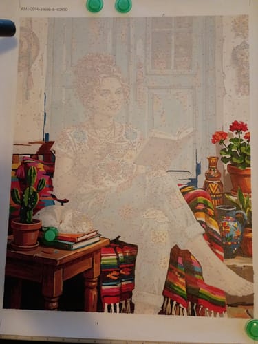 Customer photo review of Design Your Own Paint by Number with AI