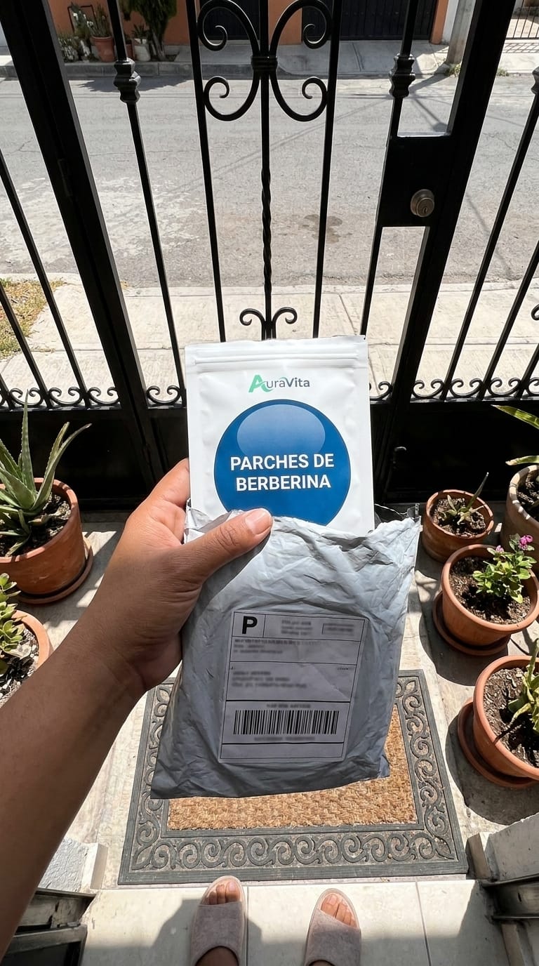 Customer photo review of Parches de Berberina | Tu aliado sin químicos