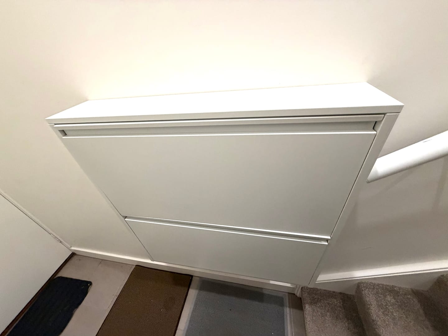 Customer photo review of Wall Mounted Shoe Cabinet
