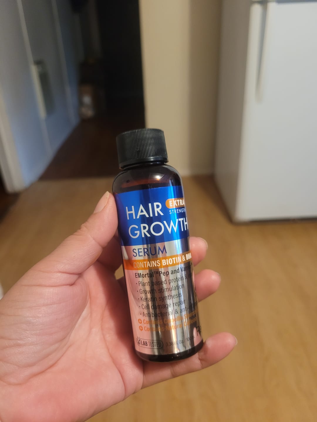 Customer photo review of Regain Hair Growth Serum | Stimulates Hair Follicles & Thickens Strands – 3.38 oz
