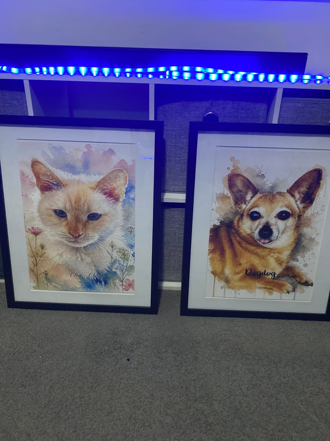 Customer photo review of Personalised Poster - Watercolour Realistic Portrait