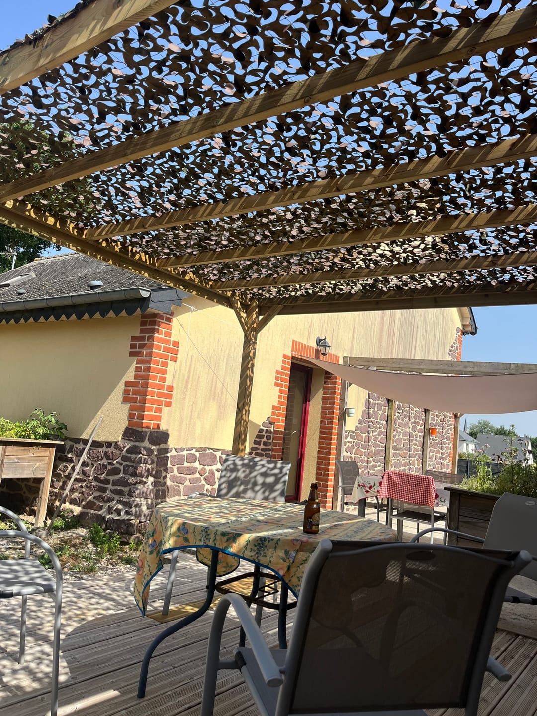 Customer photo review of Voile d'ombrage camouflage militaire