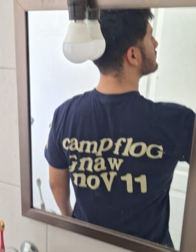 Customer photo review of Lucky Me I See Ghosts Tee