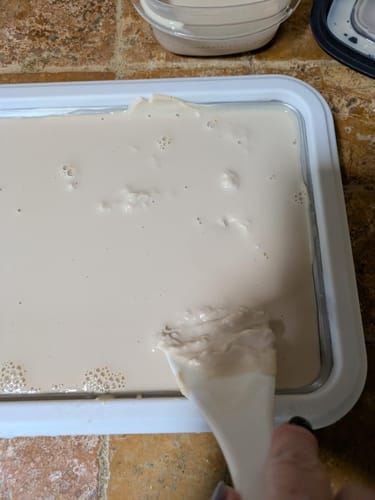 Customer photo review of Frozie™ – Freezable Ice Cream Making Plate
